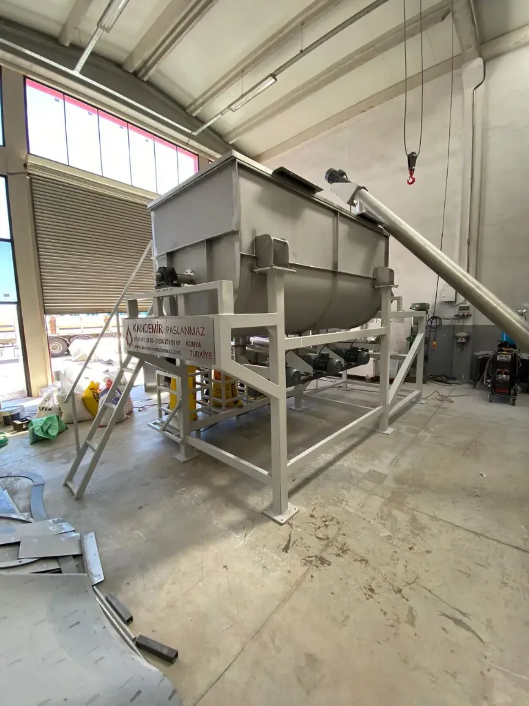 6000 Litre Yatay Toz Karıştırıcı Mikser KP-YTK-6000