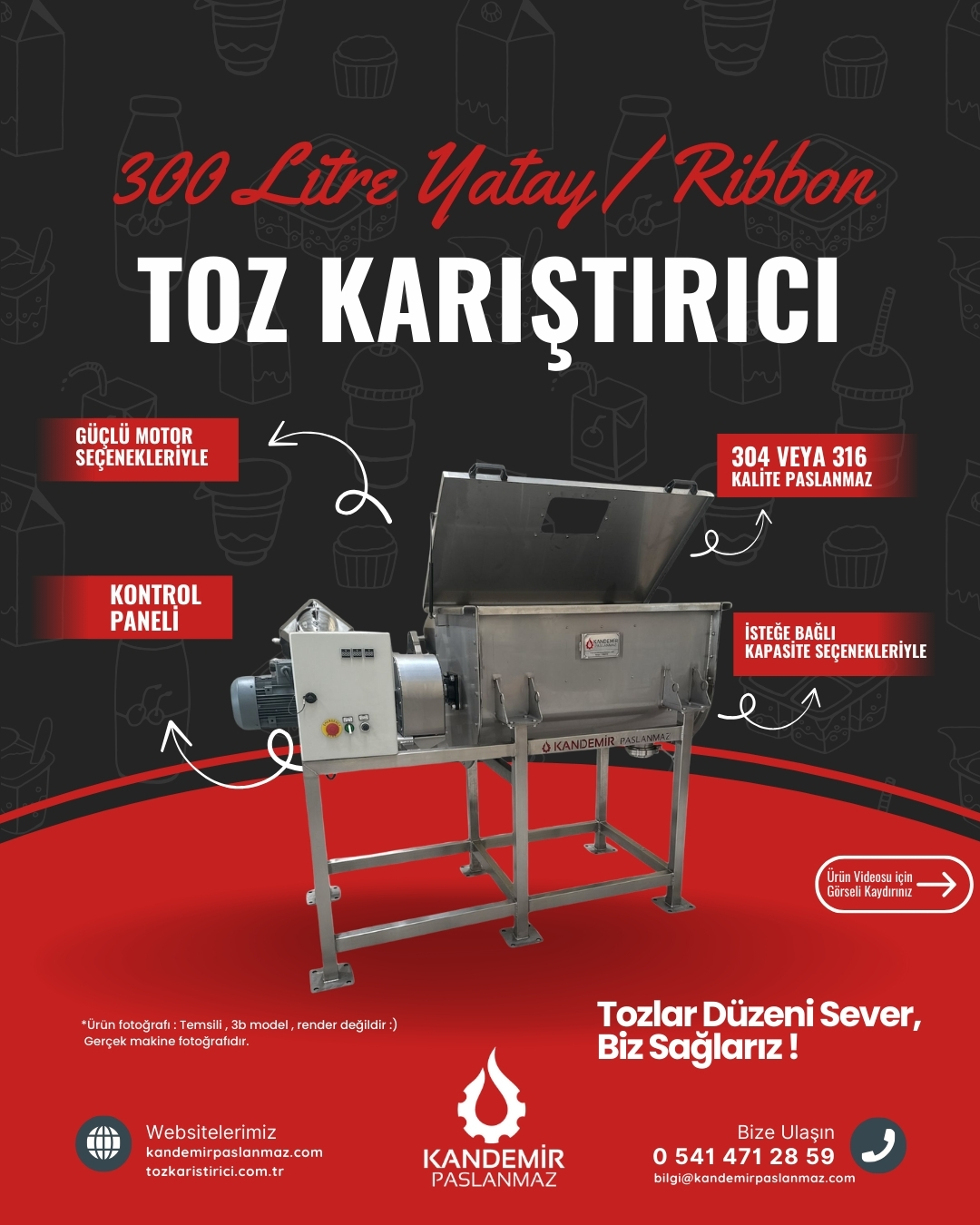 Yatay Toz Karıştırıcı - Görsel 3